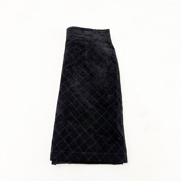 Breeches Quilted Suede Mini Skirt Black Size 8 - Picture 5 of 5